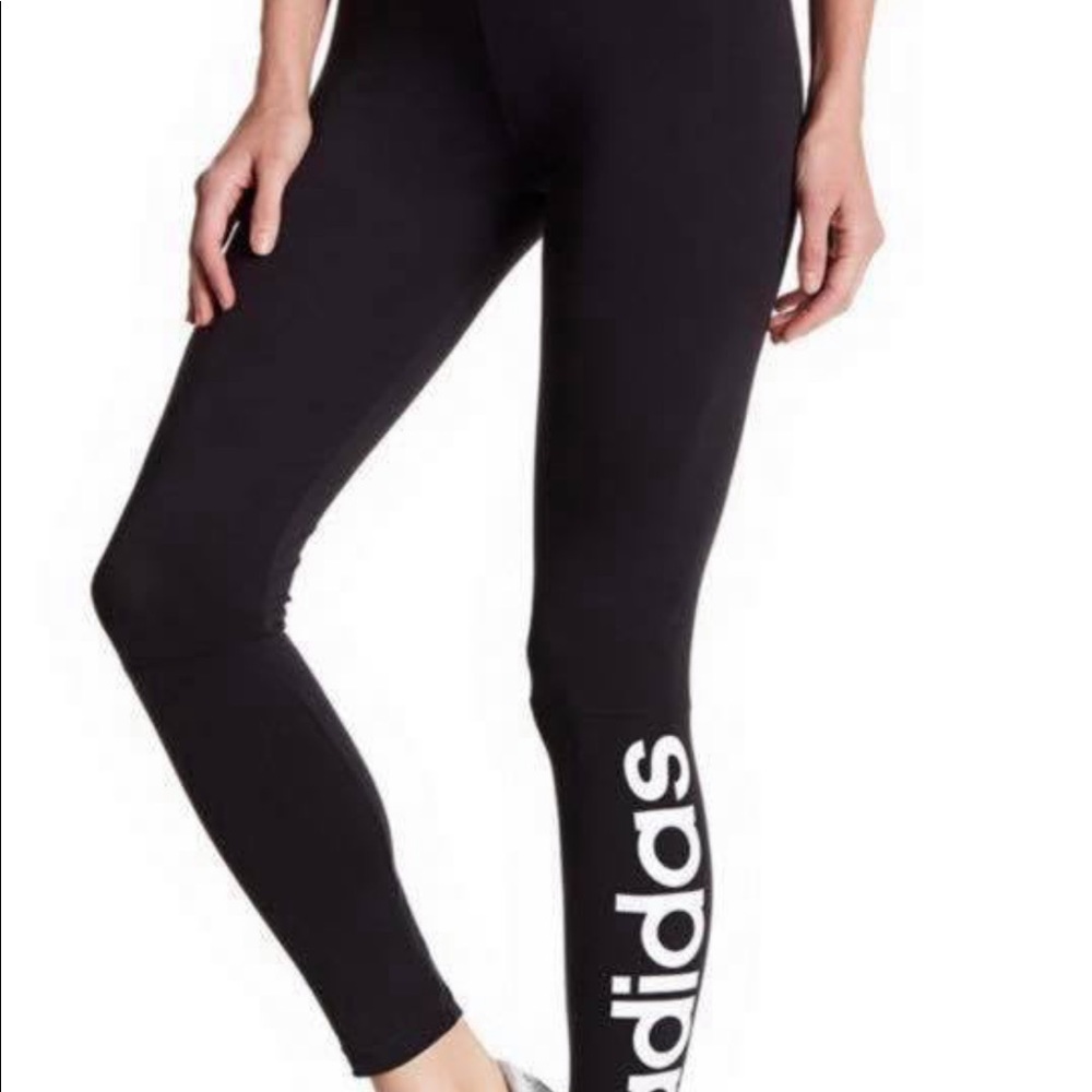 Black adidas high waisted leggings